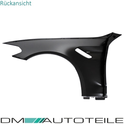 Sport Kotflügel SET + Zubehör Hochglanz Schwarz passend für BMW G30 G31 auch M5