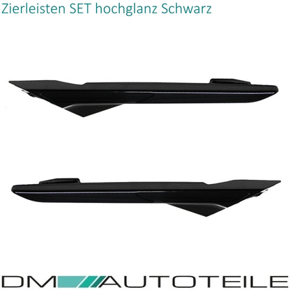 Sport Kotflügel SET + Zubehör Hochglanz Schwarz passend für BMW G30 G31 auch M5