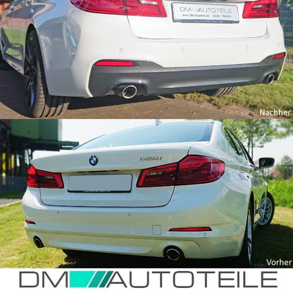 Sport Umbau Stoßstange Hinten PDC+ Zubehör passt für BMW 5er G30 auch M-Paket +ABE
