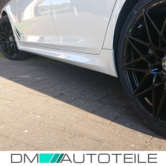 Set Sport Seitenschweller Rechts / Links grundiert passt für BMW 5er G30 / G31 Bj ab 2017 auch M-Paket +ABE