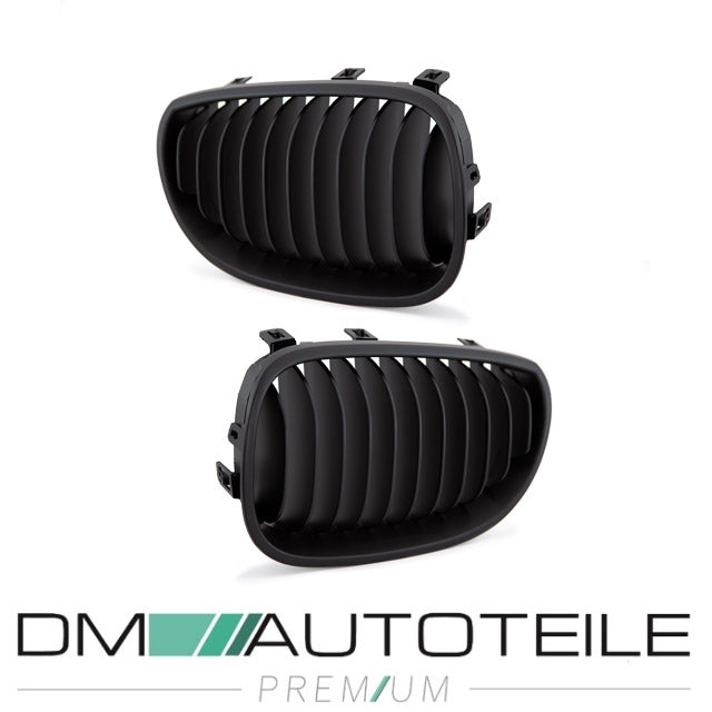 Set Kühlergrill Performance Schwarz Matt passend für BMW 5er E60 E61 Bj 03-10