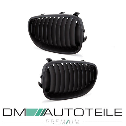 Set Kühlergrill Performance Schwarz Matt passend für BMW 5er E60 E61 Bj 03-10