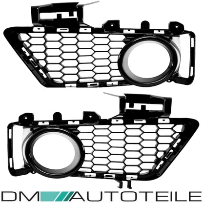 Stoßstangengitter Grill SET Schwarz glanz lackiert passt für BMW 3er F30 F31 M-Paket 11-19
