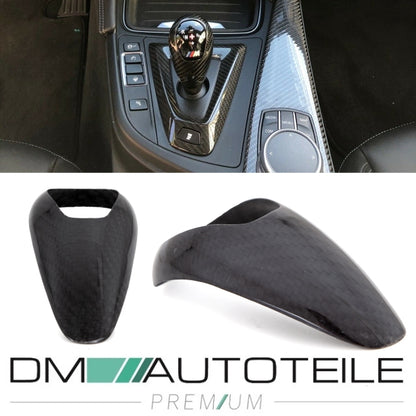 Echt-Carbon Schaltknauf Blende GWS Wahlhebel passt für BMW M3 M4 M5 M6 F-Serie
