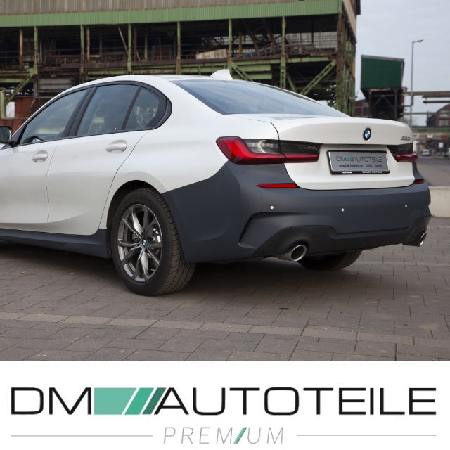 Sport Stoßstange hinten grundiert für 4x PDC passt für BMW 3er G20 Limousine Serie + M-Paket + ABE