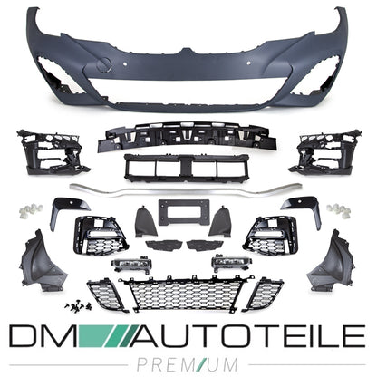 Umbau Sport Stoßstange vorne für Parkhilfe (4x) passt für BMW 3er G20 G21 Serie auch M-Paket + ABE