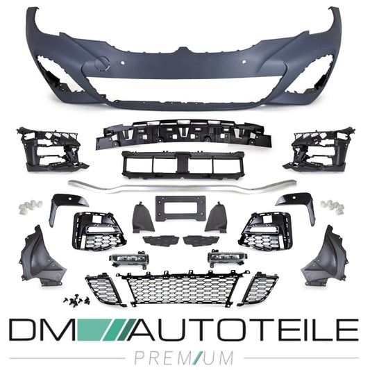 Umbau Sport Stoßstange vorne für Parkhilfe (4x) passt für BMW 3er G20 G21 Serie auch M-Paket + ABE