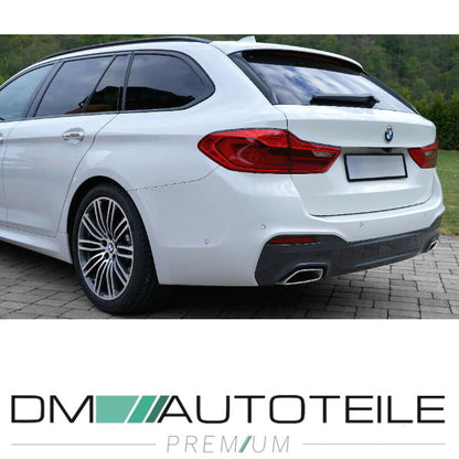 Sport Stoßstange hinten +Diffusor +Zubehör passend für BMW 5er G31 Touring auch M-Paket Stoßstange 17>