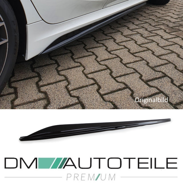 Sport-Performance Seitenschwelleransätze Ansatz Schwarz Matt passt für BMW 3er G20 G21 M-Paket ab 2019 + ABE