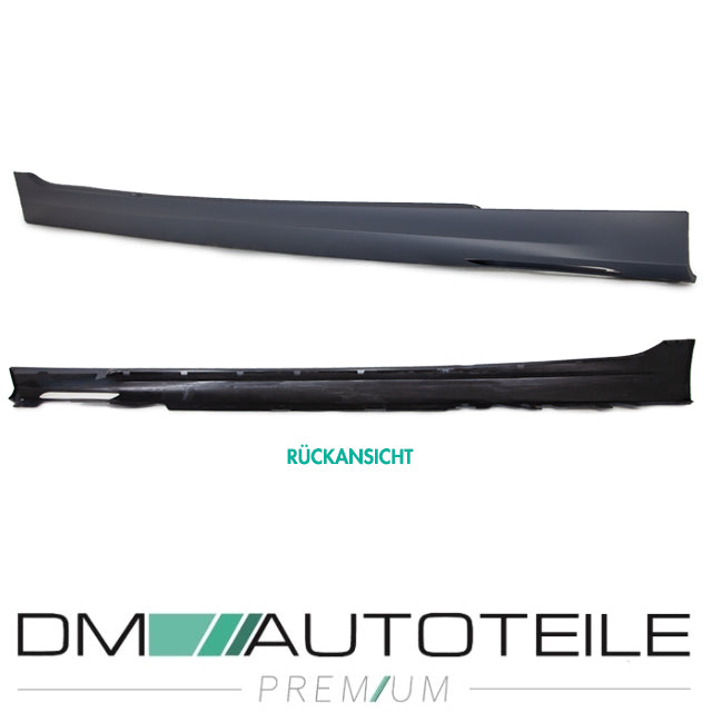 Set Sport Seitenschweller grundiert mit Ambiente Licht passt für BMW 3er G20 G21 Serie + M-Paket