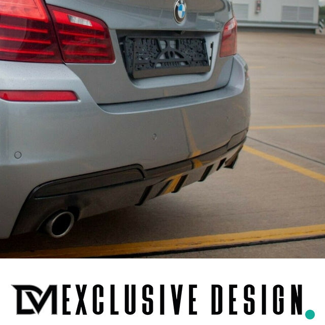 Set DM Exklusive Line Auspuffblenden Edelstahl Chrom Performance passend für BMW 5er F10 F11 535i 535d M-Paket