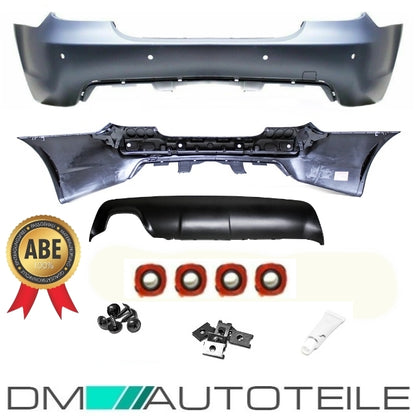LCI Limousine Stoßstange Hinten PDC+Diffusor passt für BMW E60 auch M +ABE 07-10