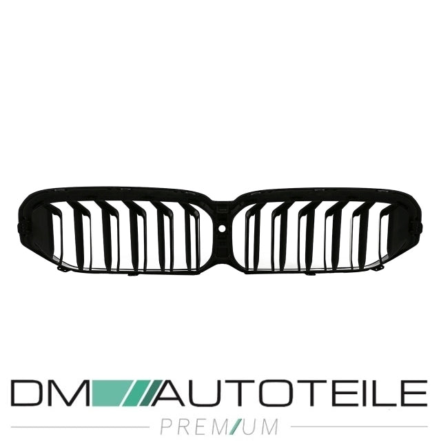 Sport Doppelsteg Kühlergrill schwarz passt für BMW 5er G30 G31 LCI Facelift mit Frontkamera