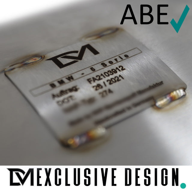 DM Exklusive Line Edelstahl Auspuffanlage SET Germany* eckig Chrom+ Zubehör passend für BMW 5er F10 F11 für 520d-530d Dies...