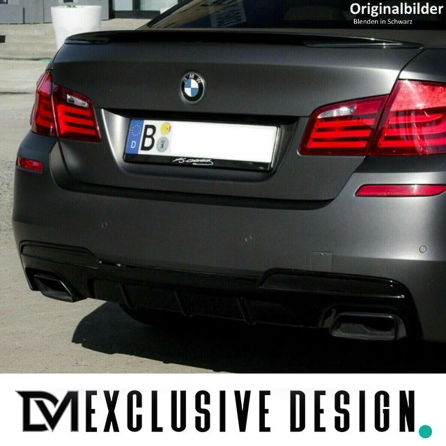 DM Exklusive Line Edelstahl Auspuffanlage SET Germany* eckig Chrom+ Zubehör passend für BMW 5er F10 F11 für 520d-530d Dies...