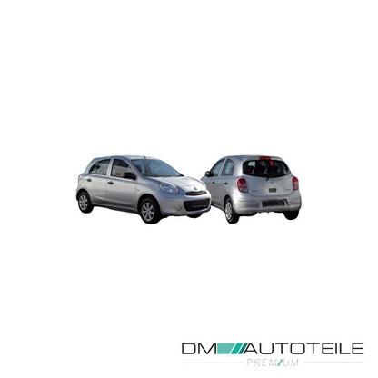 Stoßstange hinten PDC dunkelgrau passt für Nissan Micra IV K13 ab 2010-06/2013