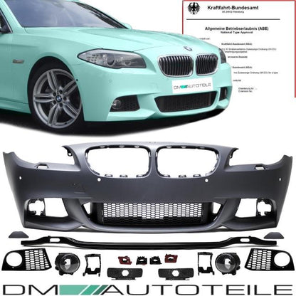 Sport Stoßstange vorne PDC SRA passt für BMW F10 F11 auch M-Paket +Sideview +ABE
