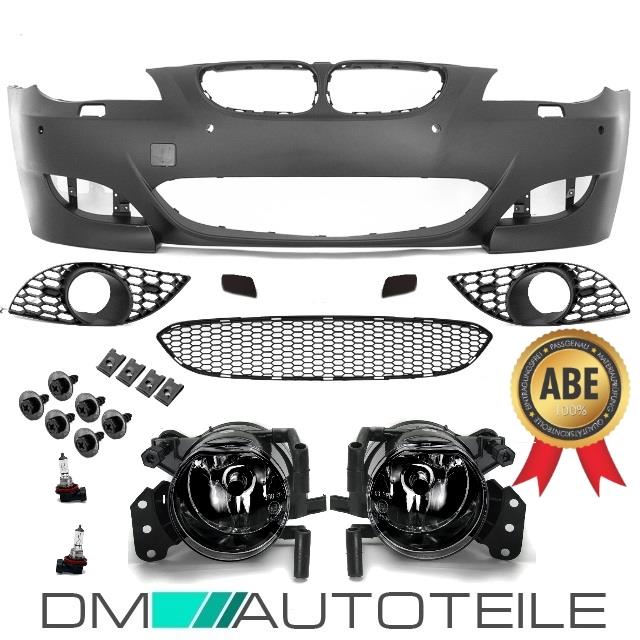 Sport Stoßstange SRA/PDC+Nebel Smoke 03-07 passt für BMW E60 E61 außer M5 +ABE*