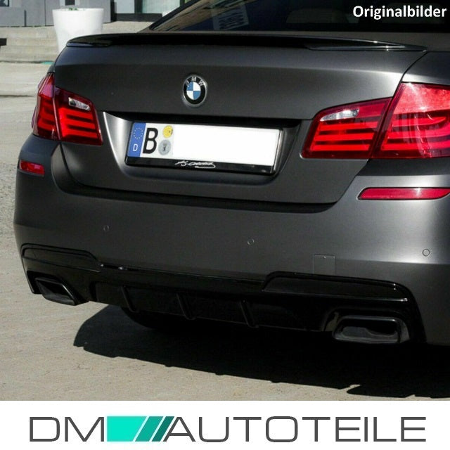 Chrom Auspuffblenden SET eckig trapez DM Exklusive Line+ Zubehör passend für BMW 5er F10 F11 550 M-Paket mit ABE