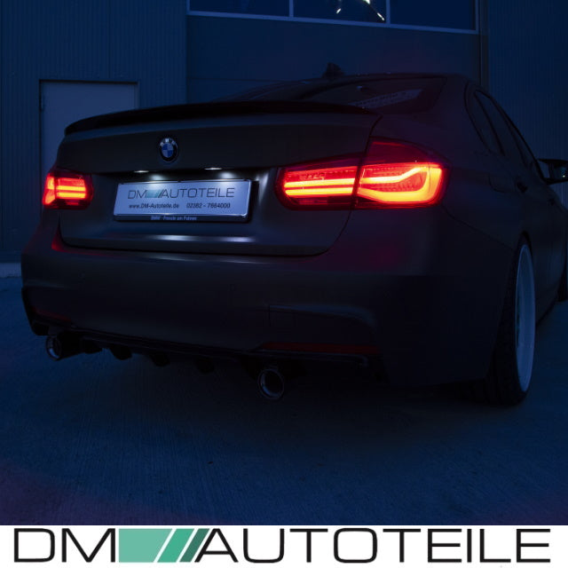 Facelift Set LED Lightbar Rückleuchten Rot 4 tlg. passt für BMW 3er F30 Limousine  bj 11-15