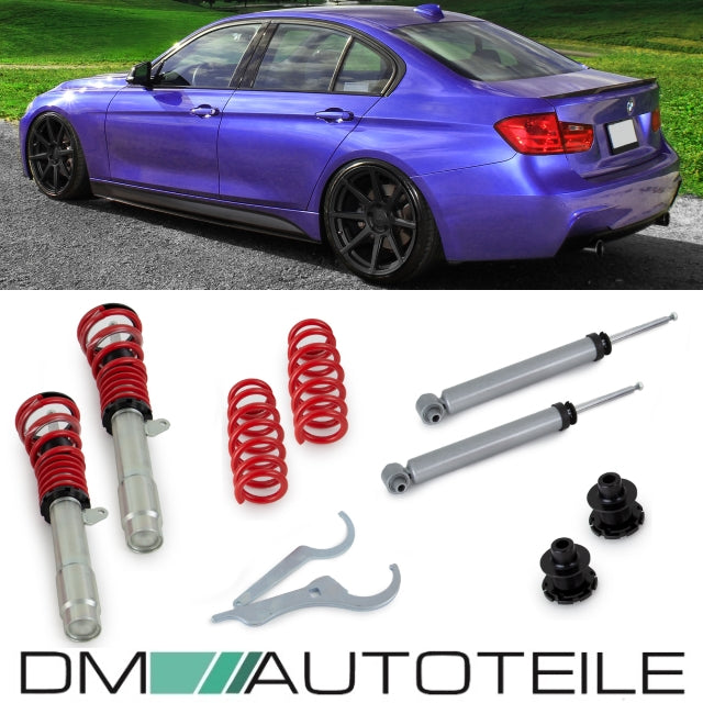 Set Gewindefahrwerk passt für BMW 3er F30 F31 bj.11-15 +Gutachten nicht geeignet für xDrive, Gewinde/ Feder