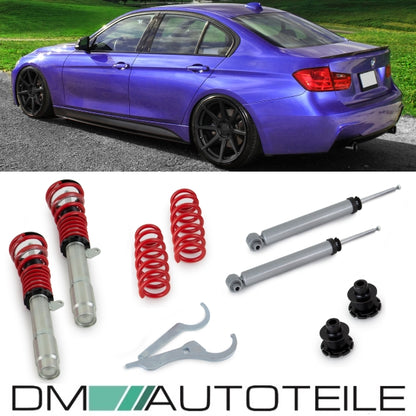 Set Gewindefahrwerk passt für BMW 3er F30 F31 bj.11-15 +Gutachten nicht geeignet für xDrive, Gewinde/ Feder
