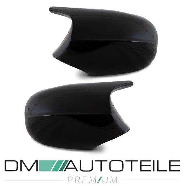 Set Sport Spiegelkappen schwarz glanz passt auf BMW 3er E90 E91 E92 E93 nur LCI Facelift Modelle