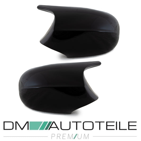 Set Sport Spiegelkappen schwarz glanz passt auf BMW 3er E90 E91 E92 E93 nur LCI Facelift Modelle