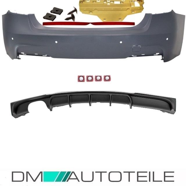 Stoßstange Hinten + PDC + Diffusor Sport-Performance 2-Rohr passend für BMW F30