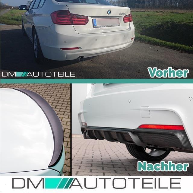 Umbau Sport-Performance Bodykit Stoßstange Front Schweller Heck + Spoiler passt für BMW 3er F30 316-320i Serie & M-Paket
