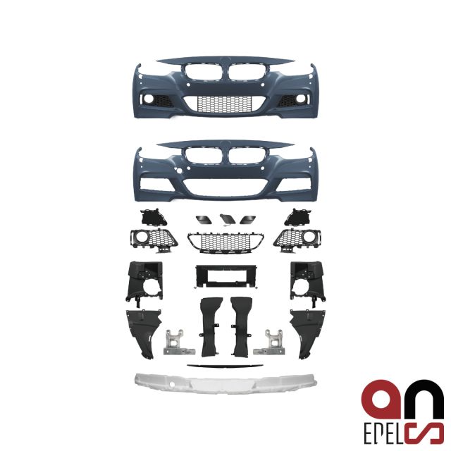 AN Sport Front Stoßstange vorne grundiert für SRA mit/ohne PDC passt für BMW 3er F30 F31 Serie & M-Paket 11-17