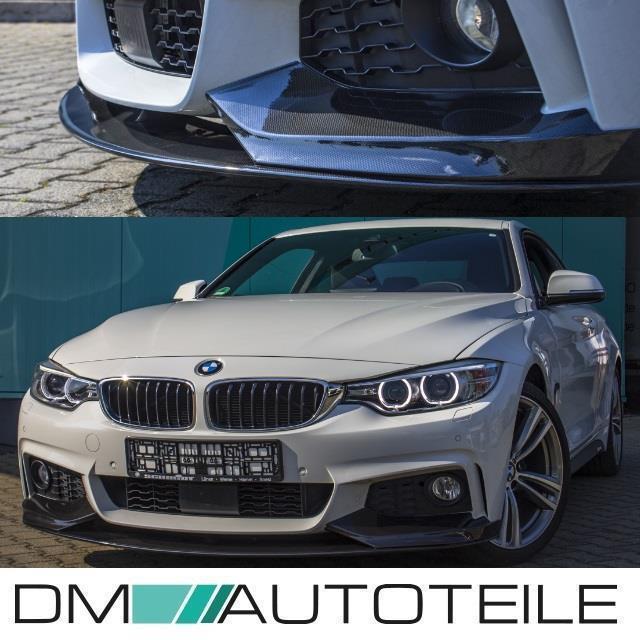 Frontspoiler Sport-Performance Carbon Glanz passt für BMW 4er F32 F33 F36 mit M-Paket + ABE*