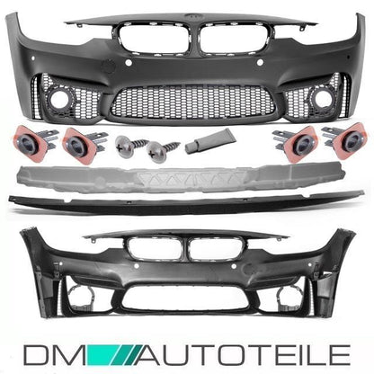 EVO Sport Bodykit Stoßstange Front Seite Heck Duplex passt für BMW F30 nicht M3
