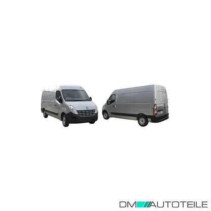 Stoßstange hinten schwarz für Renault Master III /Opel Movano /Nissan NV 400