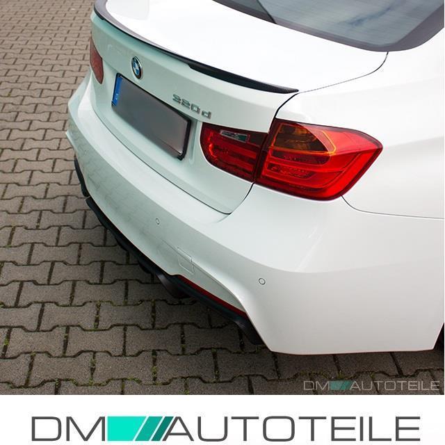 CARBON Glanz Sport Heckspoiler Hecklippe Kofferraumspoiler passt für BMW 3er F30