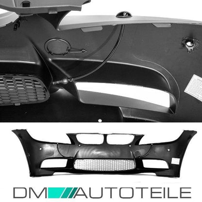 LCI Sport Stoßstange Schwarz PDC/SRA +Luftkanäle passt für BMW E90 E90 08-11+ABE