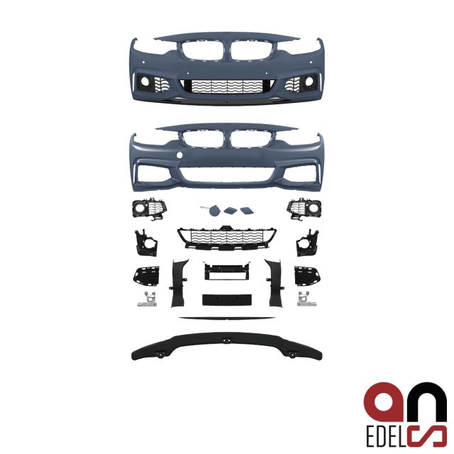 AN Sport Stoßstange vorne +Zubehör für M Paket 13-18 passsend für BMW 4er F32 F33 F36 + ABE*