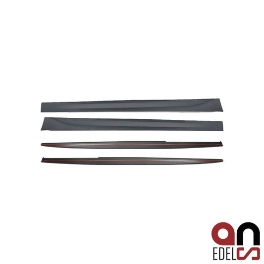 AN Sport-Performance Set Seitenschweller + Ansätze Matt passt für BMW 3er F30 F31 auch M-Paket
