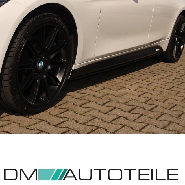 Sport-Performance Set Seitenschweller + Ansätze Matt+Folie passt für BMW F30 F31