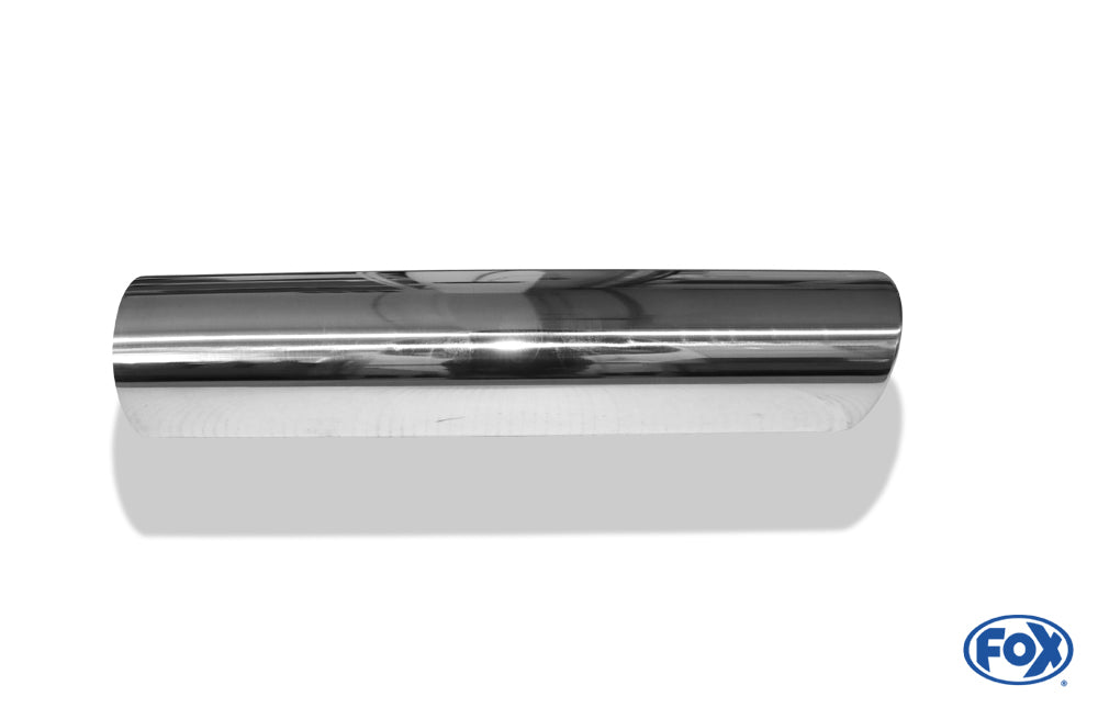 FOX Anschweißendrohr Typ 17 Ø 90 mm / Länge: 400 mm - rund / eingerollt / 15° abgeschrägt / mit Absorber