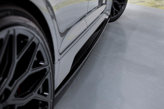 Seitenschweller Ansatz für V.2 für Audi RS6 C8 / RS7 C8 schwarz Hochglanz