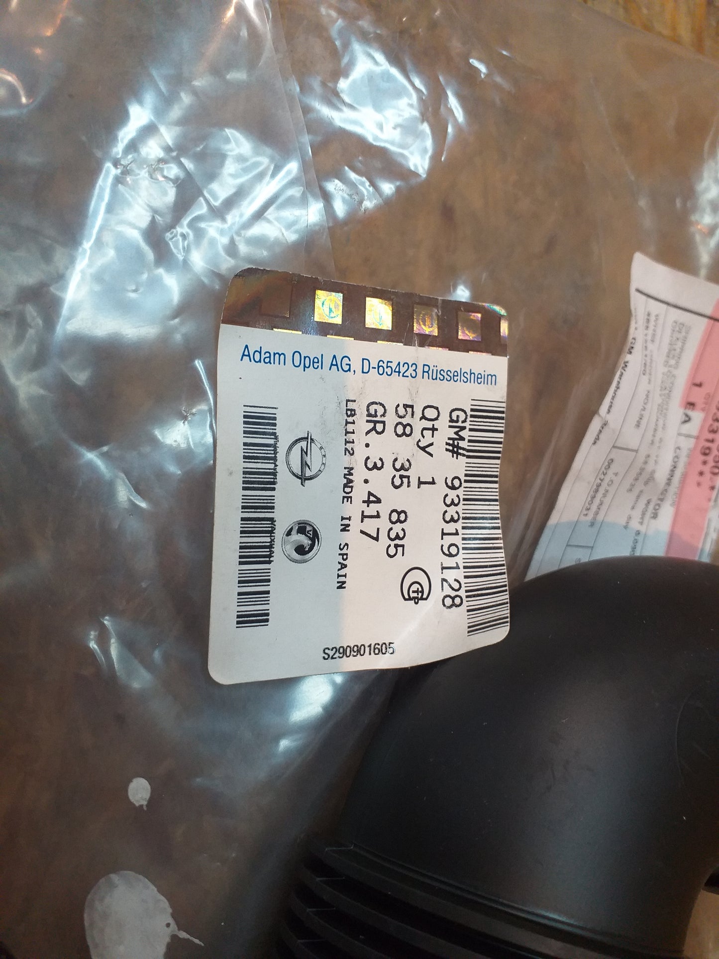 Meriva A Luftschlauch an Luftfilterkasten original GM Opel NEU