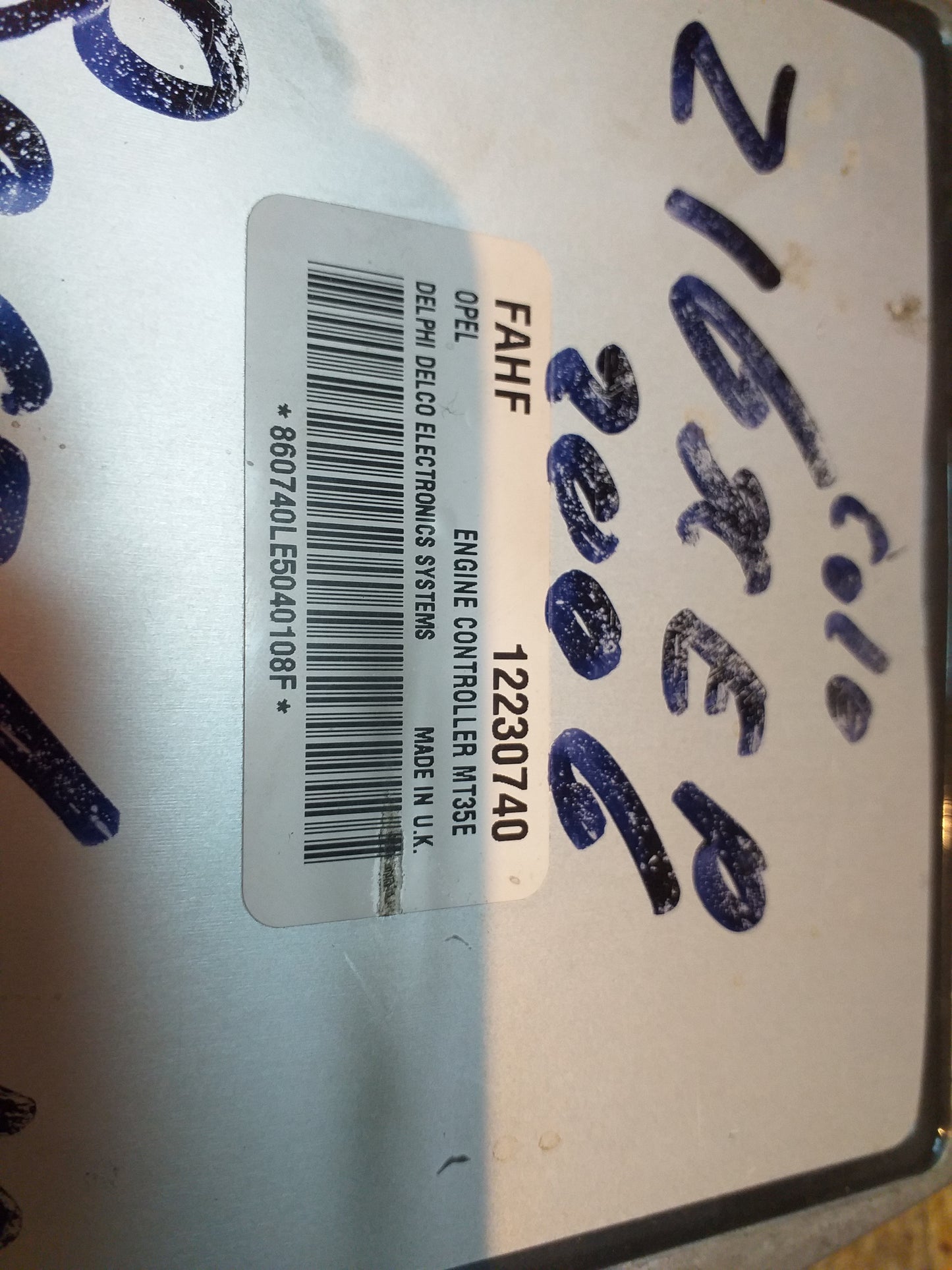 Corsa Astra Zafira 1.6 Motorsteuergerät ECU original GM Opel NEU