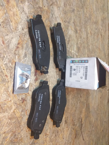 Corsa C Combo Meriva Bremsbelagsatz original GM Opel NEU