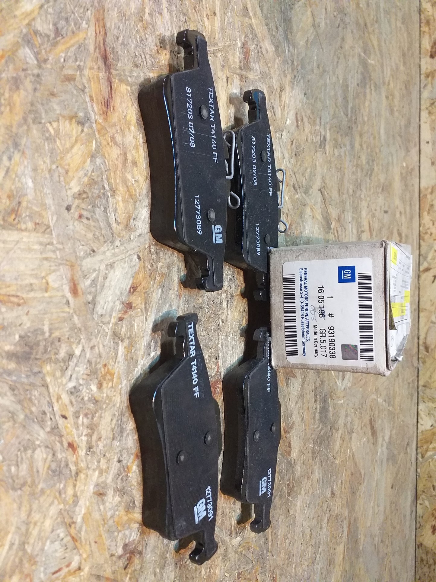 Vectra C Limo Signum SAAB 9-3 GT Bremsbelagsatz original GM Opel NEU