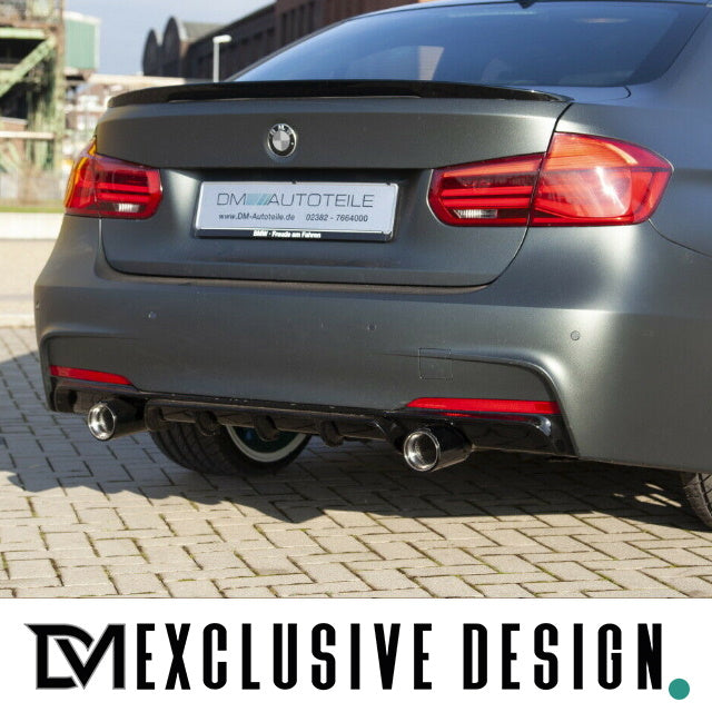 DM Exklusive Design Duplex 335 / 435 Auspuffanlage Edelstahl poliert Made in Germany passt für BMW 3er F30 F31 4er F32 F33...