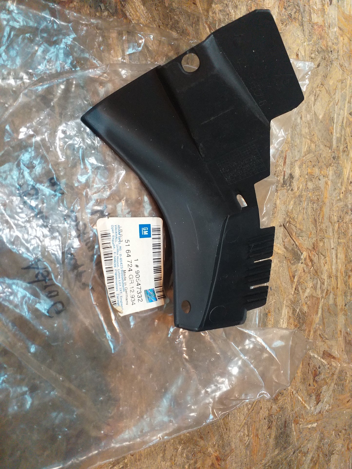 Astra G Blende Klappe an Schweller hinten rechts original GM Opel NEU