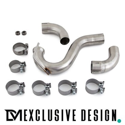 DM Exklusive Design Duplex 435d Performance Umrüstung Auspuffanlage + Diffusor Edelstahl poliert Made in Germany passt für...