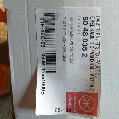 Opel Kadett D Vauxhall Astra 8 Blinkerleuchte vorne original Klokkerholm NEU