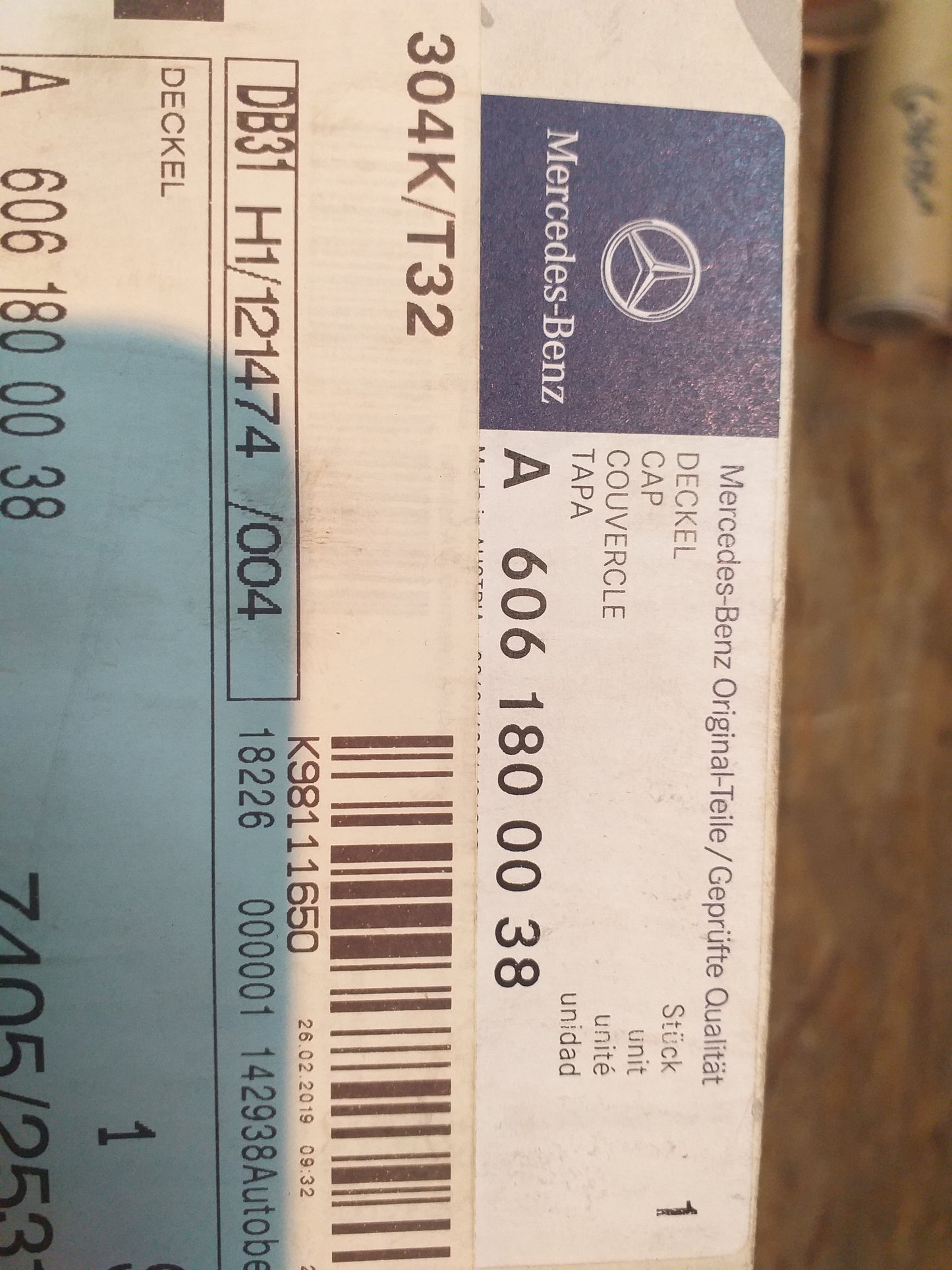 BMW Sprinter DI 96-00 Deckel Ölfiltergehäuse original Mercedes NEU